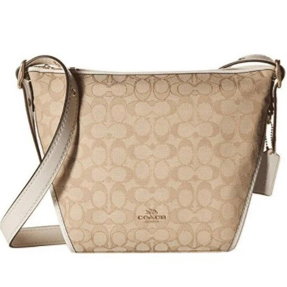 Coach Small Dufflette In Signature Jacquard‎ - NWT (New) - Picture 2 of 8